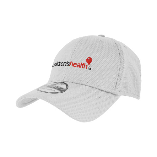  New Era White Diamond Era 39Thirty Stretch Fit Hat - Childrens Health Logo
