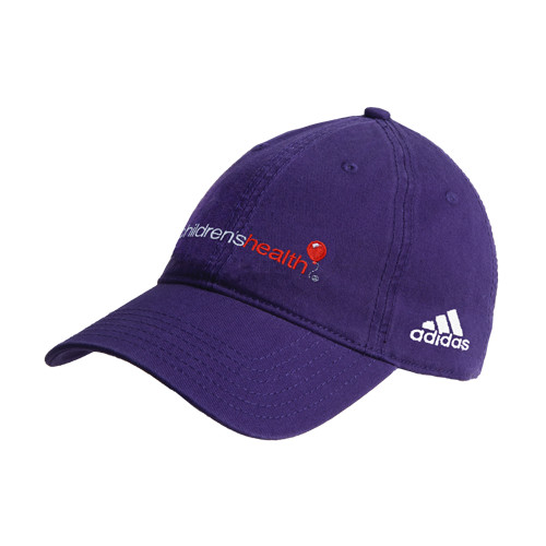  Adidas Purple Adjustable Washed Slouch - Childrens Health Logo