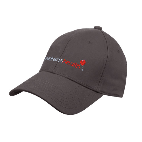  Charcoal Structured Adjustable Pro Style Hat - Childrens Health Logo
