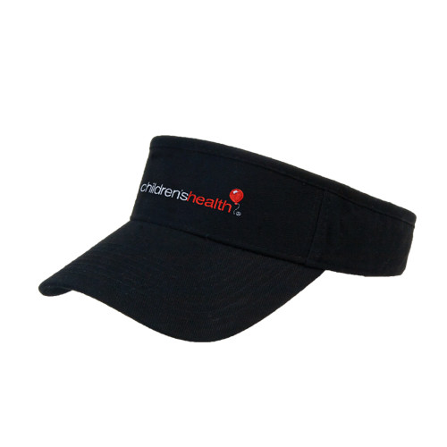  Black Visor - Childrens Health Logo