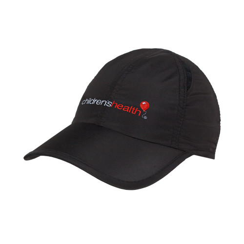  Black Performance Cap - Childrens Health Logo