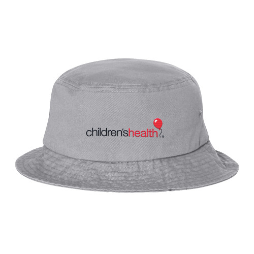  Sportsman Grey Bucket Hat - Childrens Health Logo
