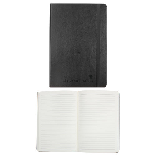  Fabrizio Black Hard Cover Journal - Childrens Health Logo Engrave