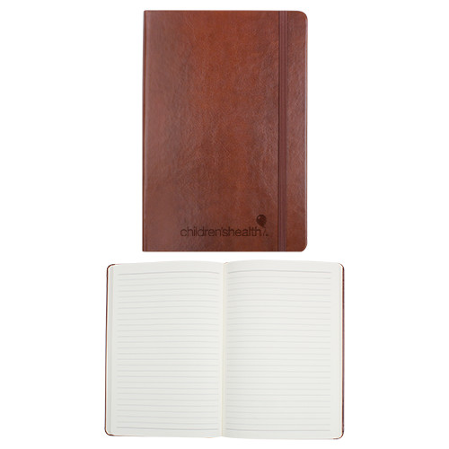  Fabrizio Brown Hard Cover Journal - Childrens Health Logo Engrave