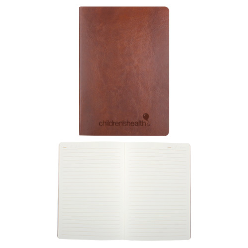  Fabrizio Brown Soft Cover Journal - Childrens Health Logo Engrave