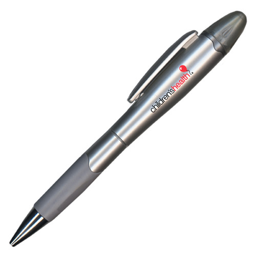  Silver/Silver Blossom Pen/Highlighter - Childrens Health Logo