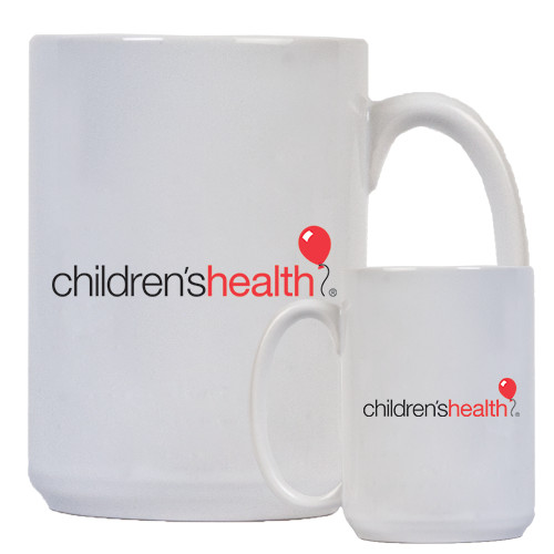  Full Color White Mug 15oz - Childrens Health Logo