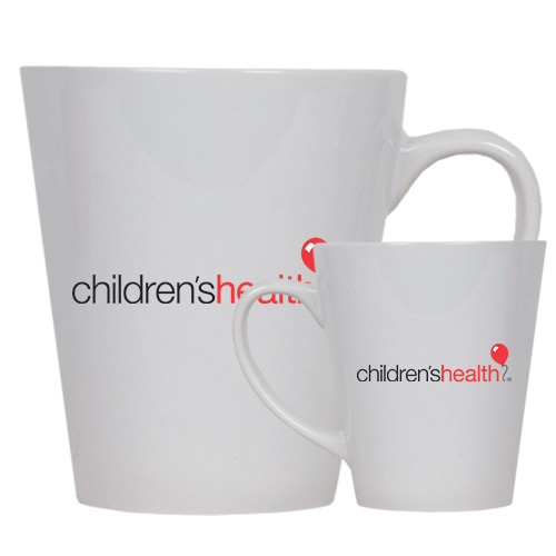  Full Color Latte Mug 12oz - Childrens Health Logo