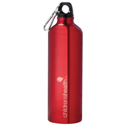  Venture Aluminum Red Bike Bottle 26oz - Childrens Health Logo Engrave