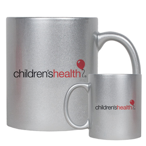  Full Color Silver Metallic Mug 11oz - Childrens Health Logo