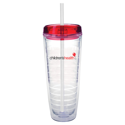  Tritan Double Wall Tumbler w/Red Top 26oz - Childrens Health Logo