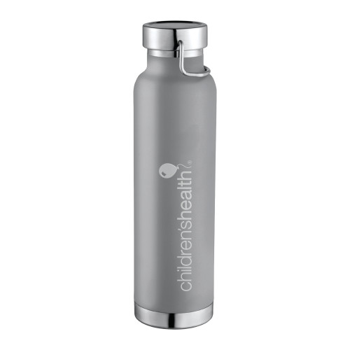  Thor Copper Vacuum Insulated Grey Bottle 22oz - Childrens Health Logo Engrave