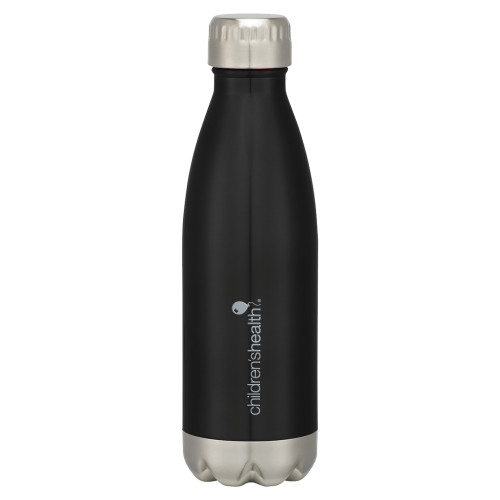  Swig Stainless Steel Black Bottle 16oz - Childrens Health Logo Engrave