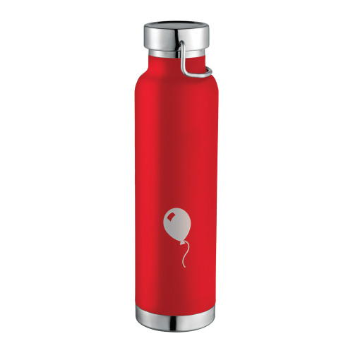  Thor Copper Vacuum Insulated Red Bottle 22oz - Childrens Health Red Balloon Engraved