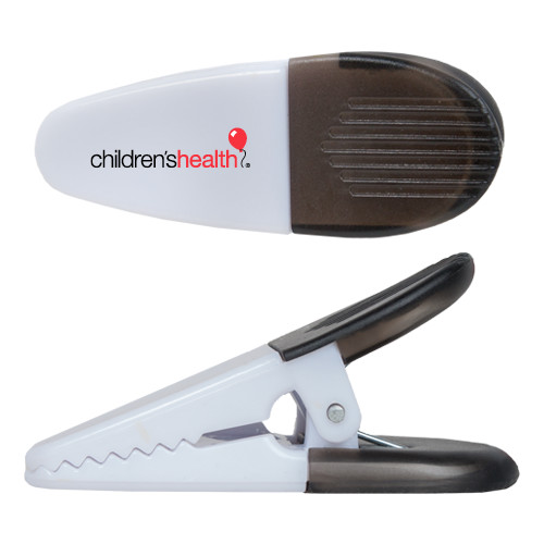  White Crocodile Clip/Magnet - Childrens Health Logo