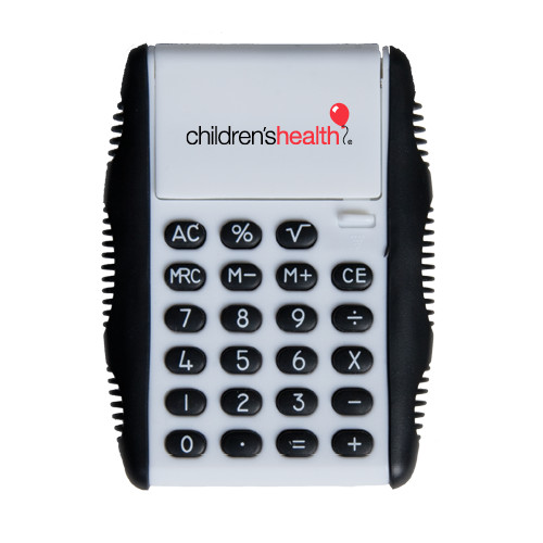  White Flip Cover Calculator - Childrens Health Logo