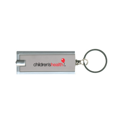  Turbo Silver Flashlight Key Holder - Childrens Health Logo