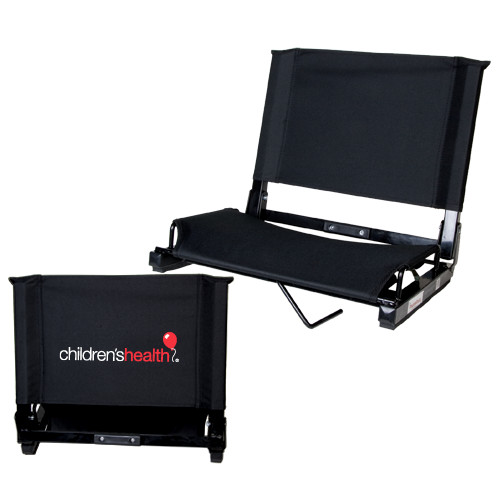  Stadium Chair Black - Childrens Health Logo