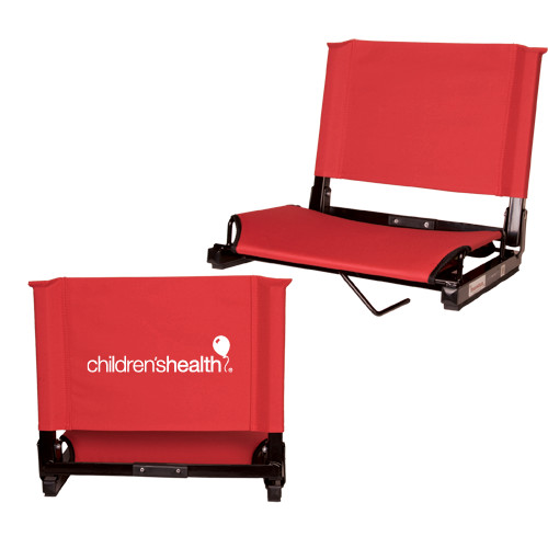  Stadium Chair Red - Childrens Health Logo