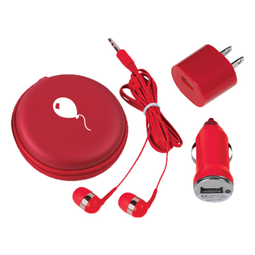  3 in 1 Red Audio Travel Kit - Childrens Health Red Balloon