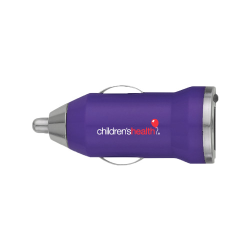  On the Go Purple Car Charger - Childrens Health Logo