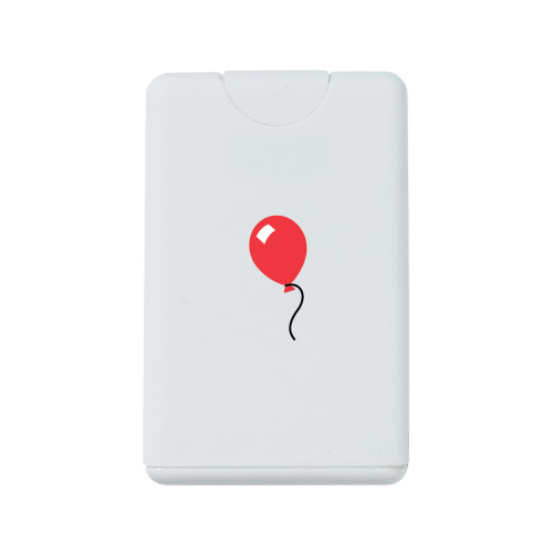  White .66 oz Card Shape Hand Sanitizer - Childrens Health Red Balloon