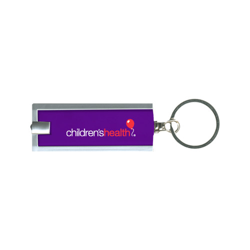  Turbo Purple Flashlight Key Holder - Childrens Health Logo