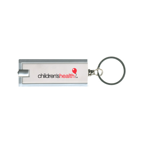  Turbo White Flashlight Key Holder - Childrens Health Logo