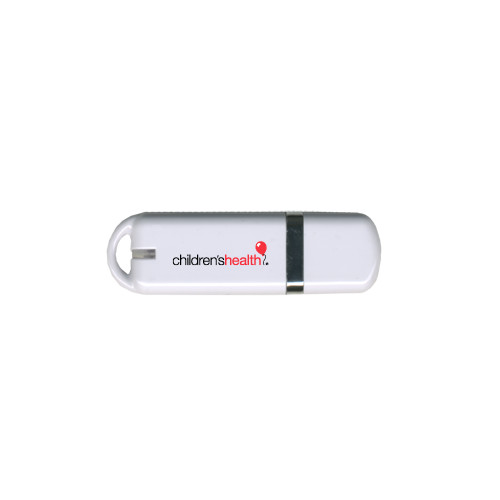  USB White Pen Drive 4G - Childrens Health Logo