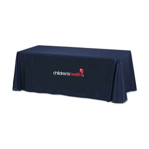  Navy 6 foot Table Throw - Childrens Health Logo