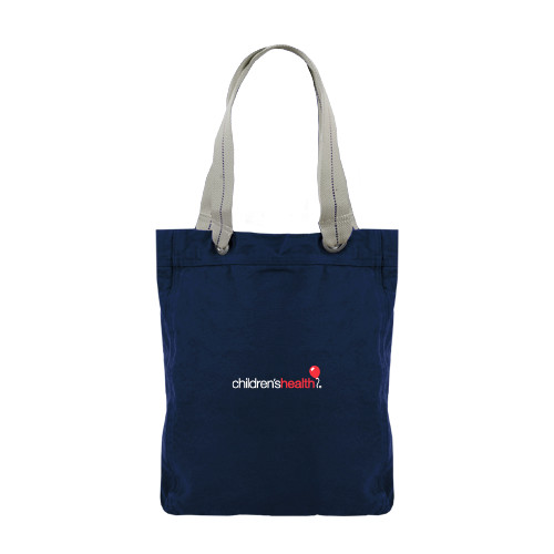  Allie Navy Canvas Tote - Childrens Health Logo