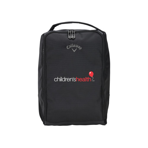  Callaway Clubhouse Black Golf Shoe Bag - Childrens Health Logo