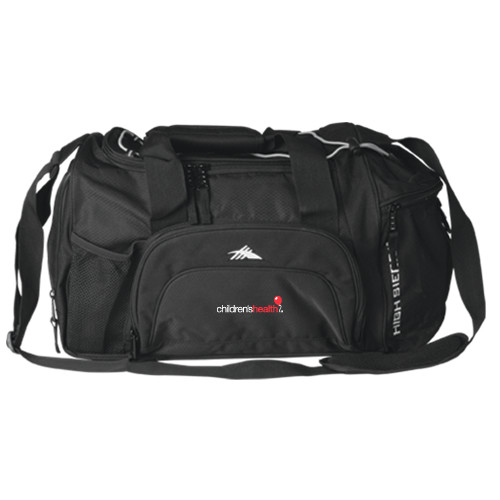  High Sierra Black Switch Blade Duffel - Childrens Health Logo