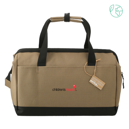  NBN Brown Recycled Utility Zippered Tool Tote - Childrens Health Logo