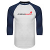 Thumbnail image for  White/Navy Raglan Baseball T Shirt