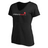 Thumbnail image for  Womens Plus Black V Neck T Shirt