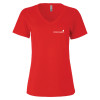 Thumbnail image for  Next Level Womens Red Sueded V Neck Tee
