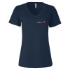 Thumbnail image for  Next Level Womens Navy Sueded V Neck Tee