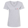 Thumbnail image for  Next Level Womens Heather Grey Cotton V Neck Tee
