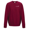 Thumbnail image for  Just Hoods Chili Red College Fleece Crew