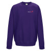 Thumbnail image for  Just Hoods Purple College Fleece Crew