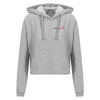 Thumbnail image for  Just Hoods Womens Heather Grey Cropped Hoodie