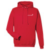 Thumbnail image for  Just Hoods Fire Red College Fleece Hoodie