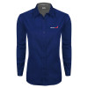Thumbnail image for  Womens Navy Twill Button Down Long Sleeve 