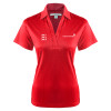 Thumbnail image for  Womens Red Performance Fine Jacquard Polo