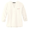 Thumbnail image for  Mercer + Mettle Womens Ivory 3/4 Sleeve Crepe Blouse