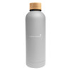 Thumbnail image for  Blair White Stainless Steel Bottle w/ Bamboo Lid 17 oz