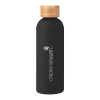 Thumbnail image for  Blair Black Stainless Steel Bottle w/ Bamboo Lid 17 oz