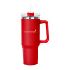 Thumbnail image for  Hippo Red Mug & Straw Lid with Twist Closure 40 oz