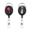 Thumbnail image for  Black Oval Retractable Badge Holder w/Clip